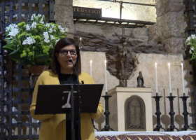 Margaret Karram beim Friedensgebet in Assisi März 2022